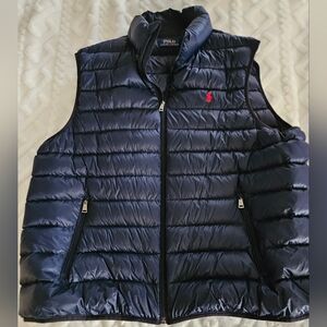 NWT 2XB Polo Ralph Lauren Water-Repellent Bubble Vest Navy